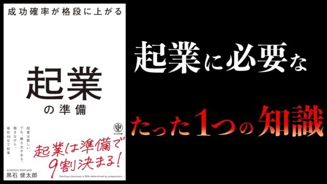「成功確率が格段に上がる起業の準備」11分で解説