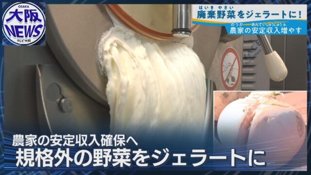 規格外野菜が絶品ジェラートに！廃棄作物は新たな収入源！農業を続けられる産業に！