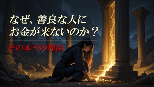 なぜ、善良な人にお金が来ないのか？その本当の理由は【ダイジェスト版】