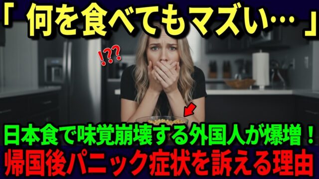 日本から帰国後、味覚崩壊の症状を訴える外国人が世界に激増！