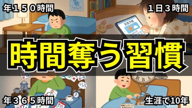 時間がどんどん奪われる悪習慣１２選