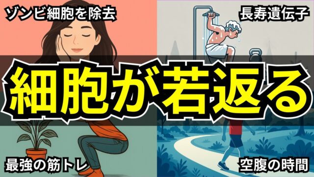 科学的に細胞レベルで若返る習慣１０選