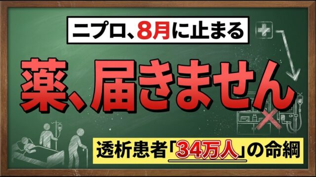ニプロが8月に止まる…透析チューブも手術器具も届かなくなる、医療崩壊の当事者口コミを20件紹介します