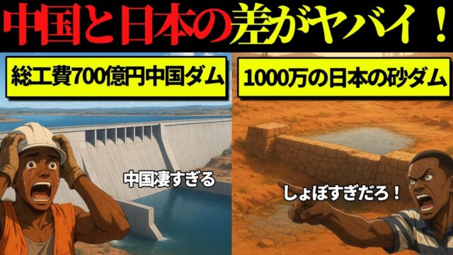 中国の7000億円の最新ダムと日本のしょぼい砂ダム。水不足のケニアを救ったのはどちらの支援だったのか！？