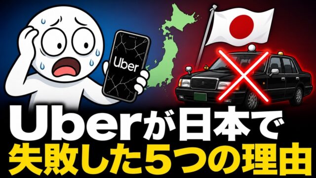 世界のタクシー業界を席巻したUberが、日本で失敗した理由
