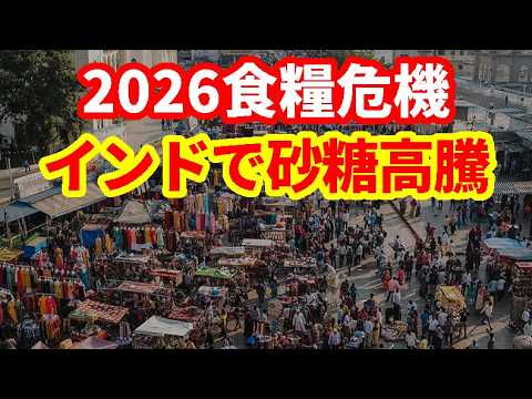【2026食糧問題】インドで砂糖不足が深刻化！価格急上昇！