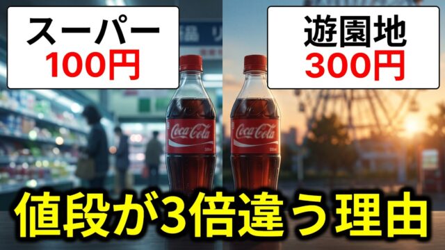 同じコーラなのに、買う場所で値段が3倍違うのはなぜ？