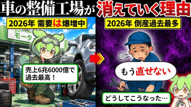 マイカー難民続出？！需要町の整備工場が静かに姿を消している件について